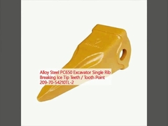 Acciaio in lega PC650 Escavatore a costole singole rotore di ghiaccio punta denti / punto dentale 209-70-54210TL-2
