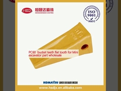 PC60 denti di secchio denti piatti per mini scavatori