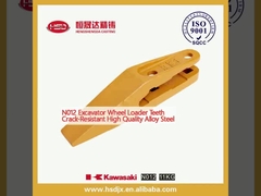 N012 Caricatore di ruote di escavatore Denti resistenti alle crepe Acciaio legato di alta qualità
