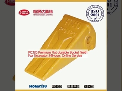 PC120 Denti a secchio piatti e resistenti per scavatori Servizio online 24 ore su 24