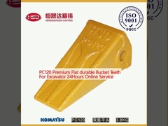 PC120 Denti a secchio piatti e resistenti per scavatori Servizio online 24 ore su 24