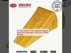 PC120 Denti a secchio piatti e resistenti per scavatori Servizio online 24 ore su 24