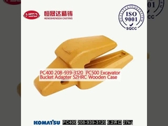 PC400 208-939-3120 PC500 Adaptatore di secchio per escavatore 52HRC Cassa in legno