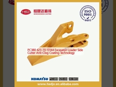 PC380 423-70-13144 Tecnologia di rivestimento anti-intasamento per caricatori di escavatori, tagliatori laterali