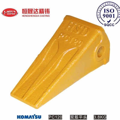 PC120 Denti a secchio piatti e resistenti per scavatori Servizio online 24 ore su 24