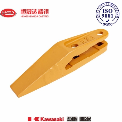 N012 Kawasaki escavatore caricatore di ruote denti acciaio legato resistente alle crepe
