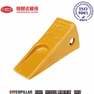 6Y3222 6Y3222RC Denti a secchio per mini escavatori E307 resistenti alle crepe