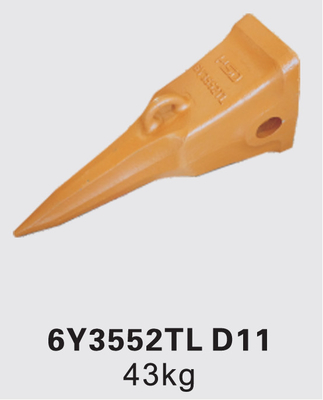 D11 D12 D12TL 6Y3552TL Denti da strappatore Efficienza di penetrazione di grado minerario