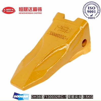 DH360 71300032 DOOSAN Denti di secchio dell'escavatore Struttura ottimizzata della forma dei denti