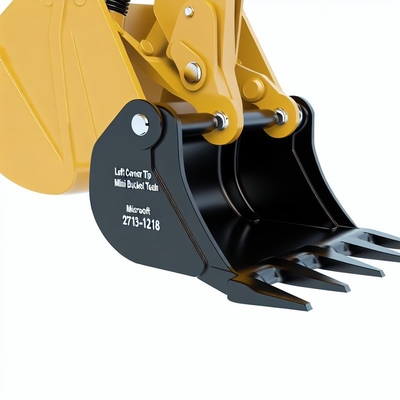 Sinistro angolo punta mini escavatore denti secchio 2713-1218 per l'efficienza delle prestazioni