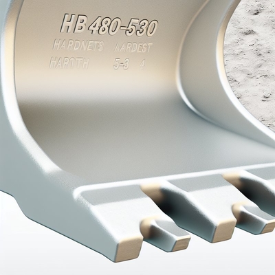 HB 480-530 Durezza denti di secchio per escavatori con larghezza standard e durezza 3-5